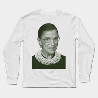 ruth bader ginsburg engraving Long Sleeve T-Shirt